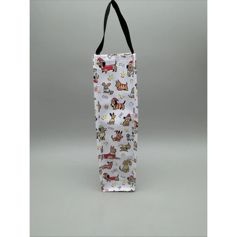 Scout Spirit  Wine / Beverage Bag ~ Holiday Pawty Pattern 13.5